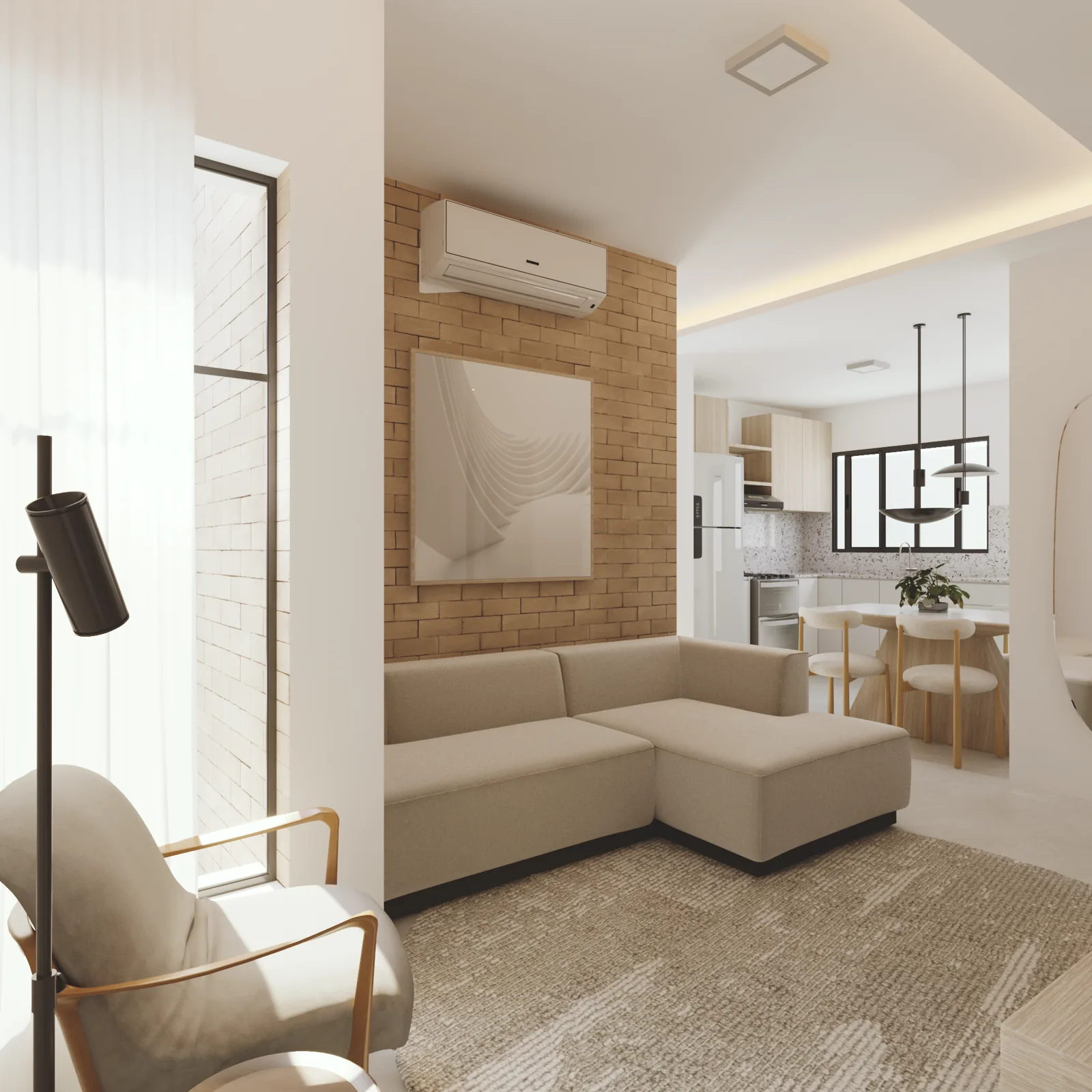 Casas Jardim Livia, sala de estar